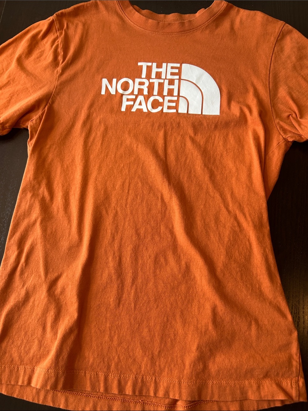 The North Face Orange Crewneck Logo T-Shirt